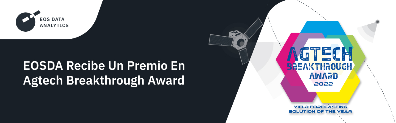 EOSDA recibió el premio AgTech Breakthrough Award