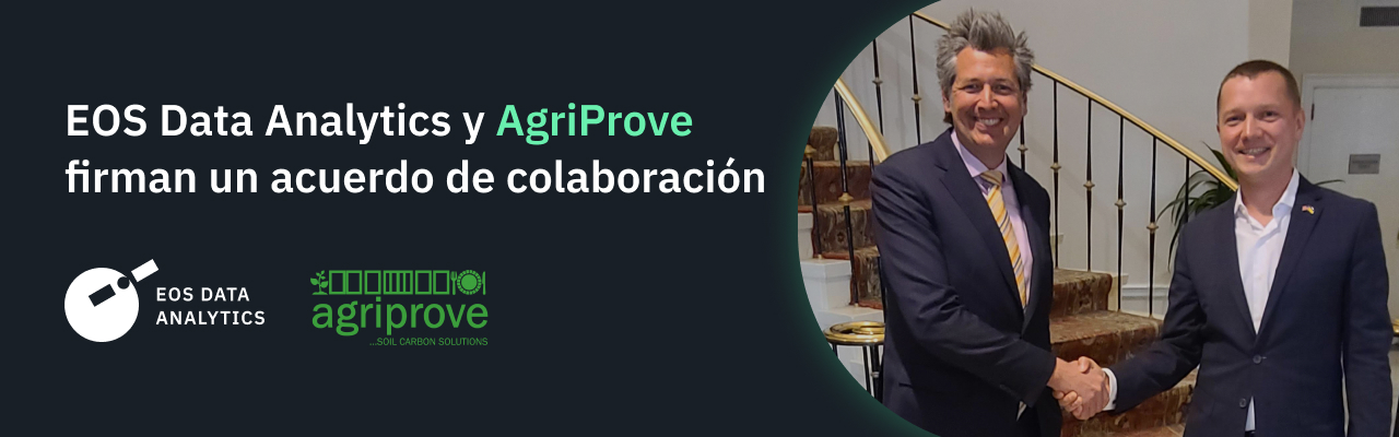 EOS Data Analytics se asocia con AgriProve