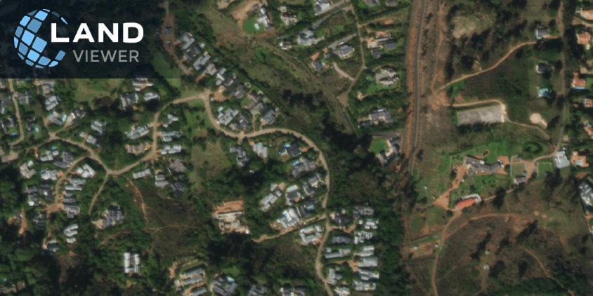 Cape Town suburban neighborhood at 0.5 m spatial resolution of satellite imagery