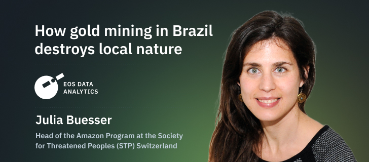 Julia Buesser, Head of the Amazon Program at the Society for Threatened Peoples (STP) Switzerland. Image: EOS Data Analytics
