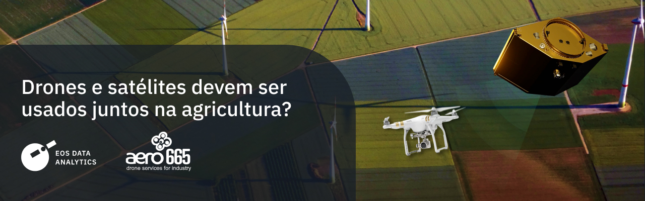drones e satélites na agritech