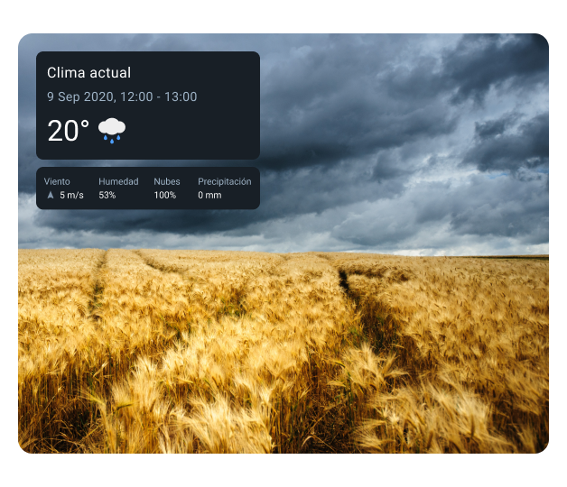 pronóstico del tiempo agrícola