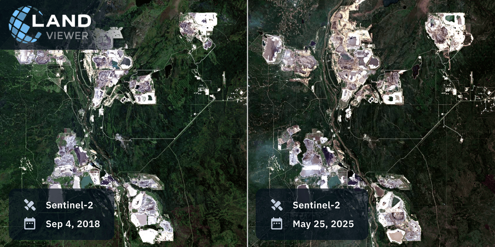 Desmatamento em Alberta, Canadá