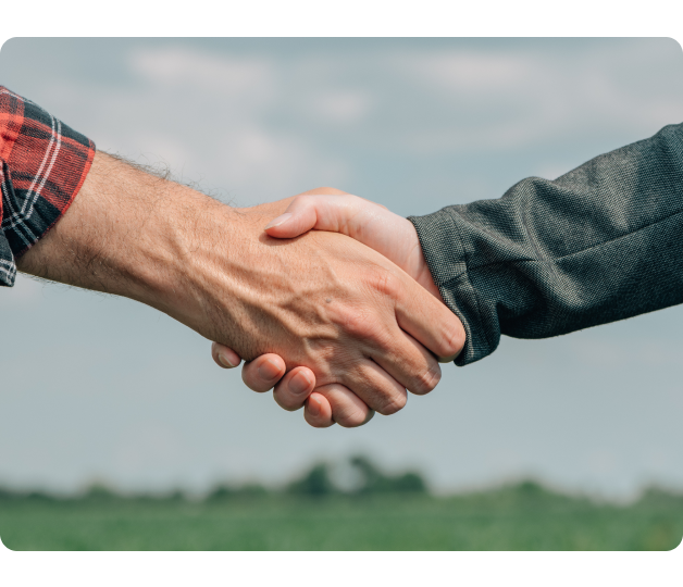 partner's handshake