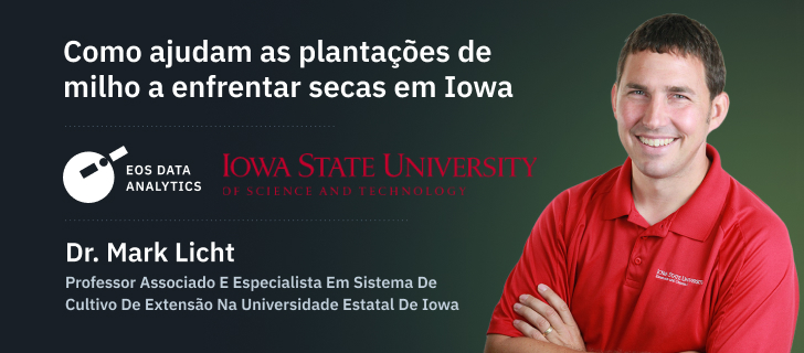 Dr. Mark Licht, Professor Associado e Especialista em Sistema de Cultivo de Extensão na Universidade Estatal de Iowa.