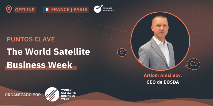 Artiom Anisimov en The World Satellite Business Week 2023