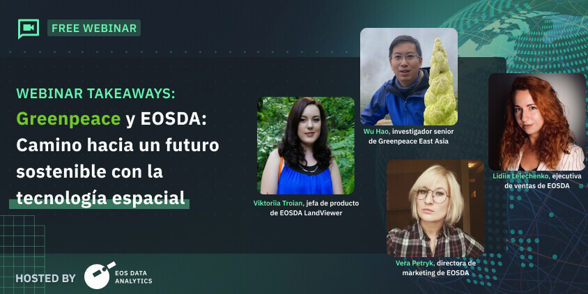 seminario web sobre cómo responder a los riesgos medioambientales con tecnología espacial