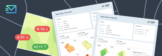 weekly agriculture reports on EOSDA Crop Monitoring