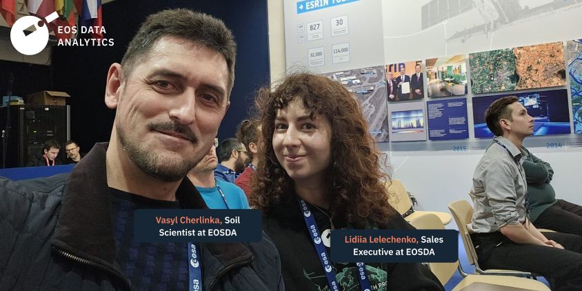 Vasyl Cherlinka and Lidiiia Lelechenko on ESA SYMPOSIUM