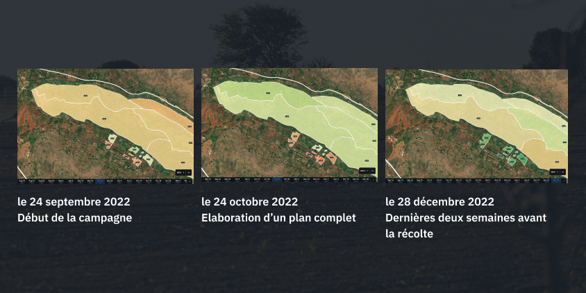 laps de temps des images de NDVI du marais de Musasa