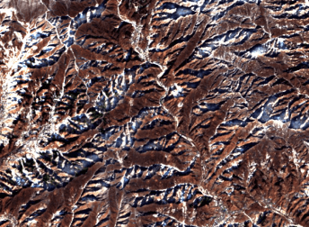 Image satellite de la Grande muraille de Chine