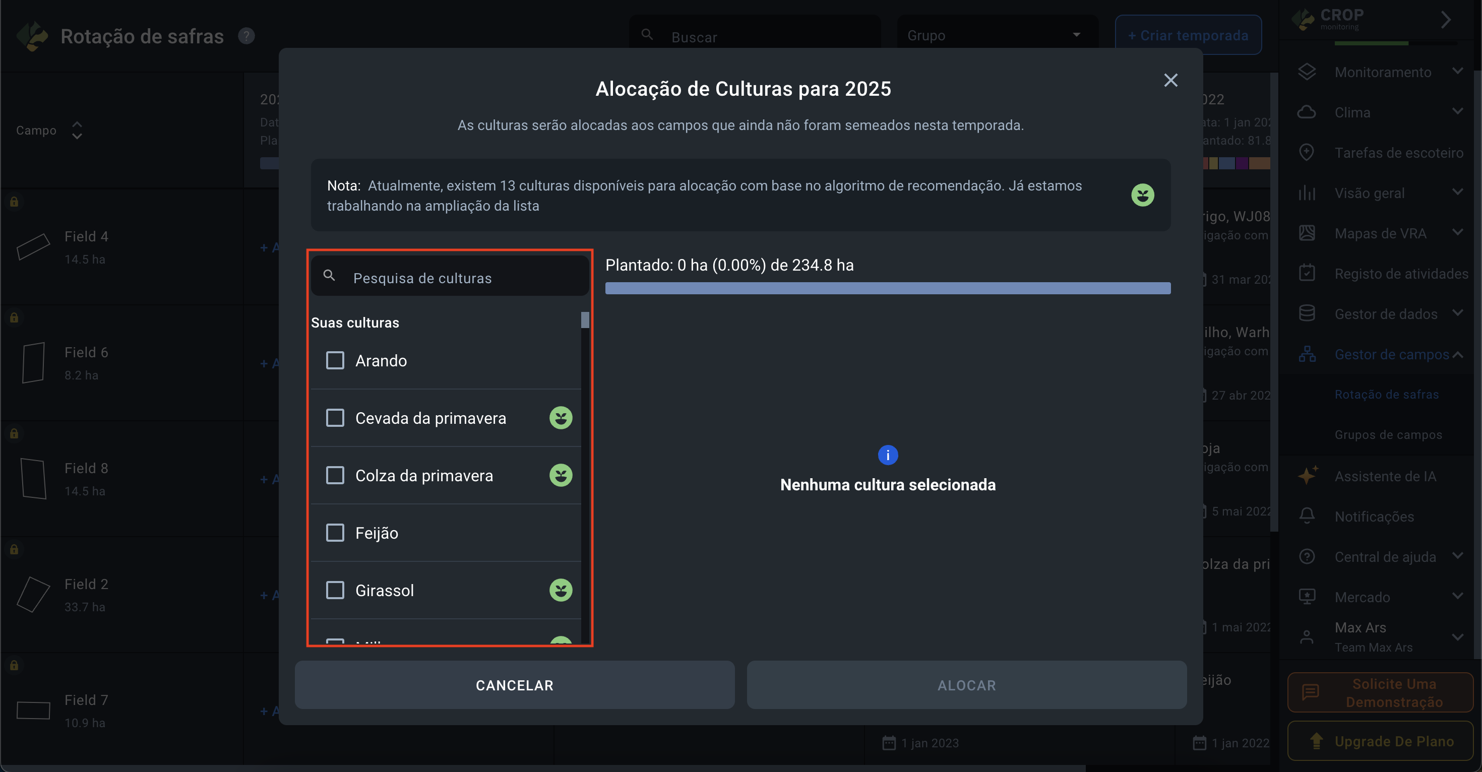 como escolher culturas