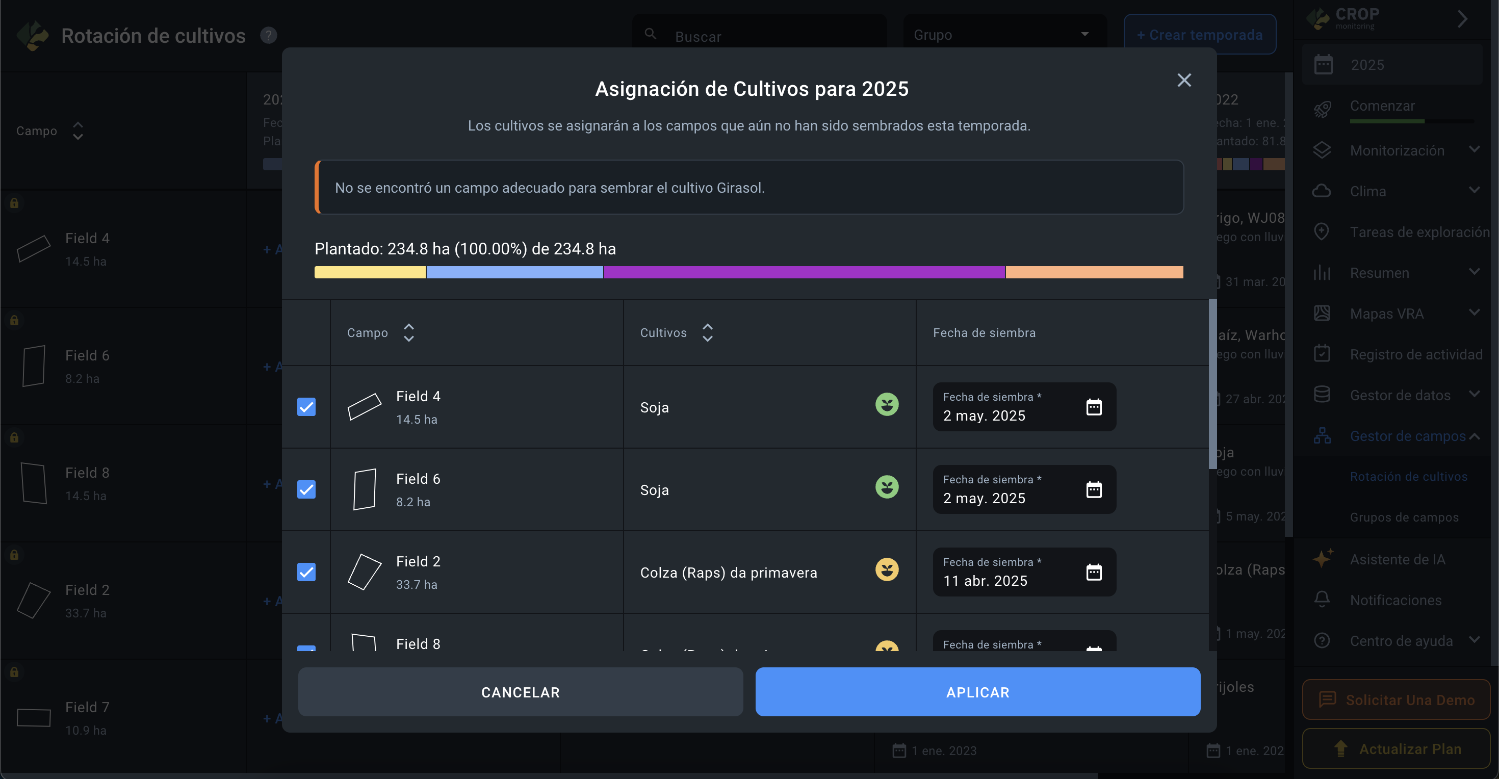 cómo se muestran los resultados
