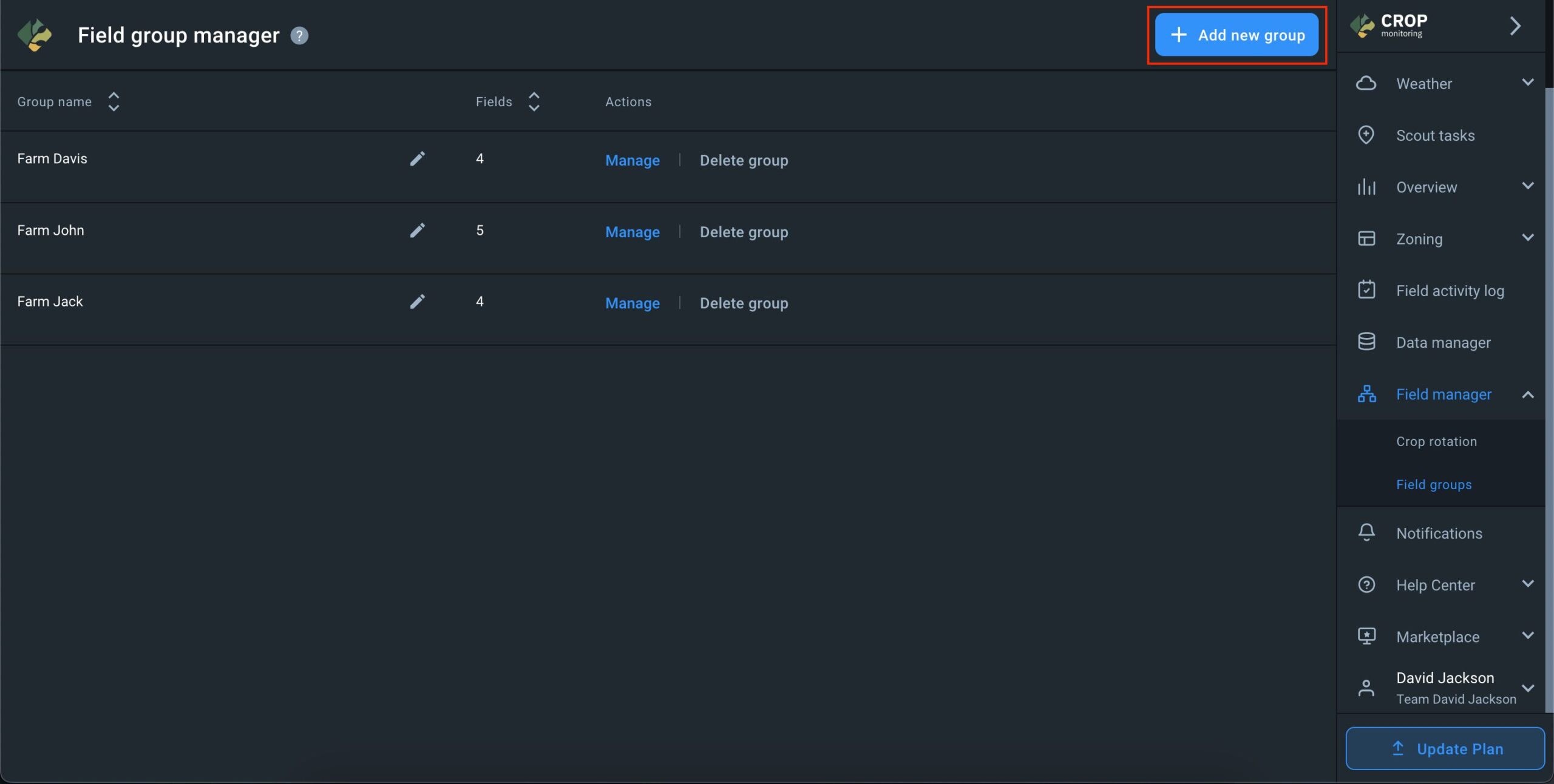 how to add a new group
