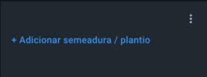 como adicionar uma semeadura a um campo