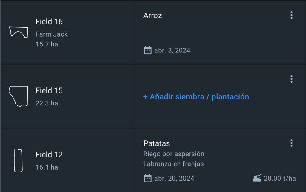 aspecto del campo sin siembra