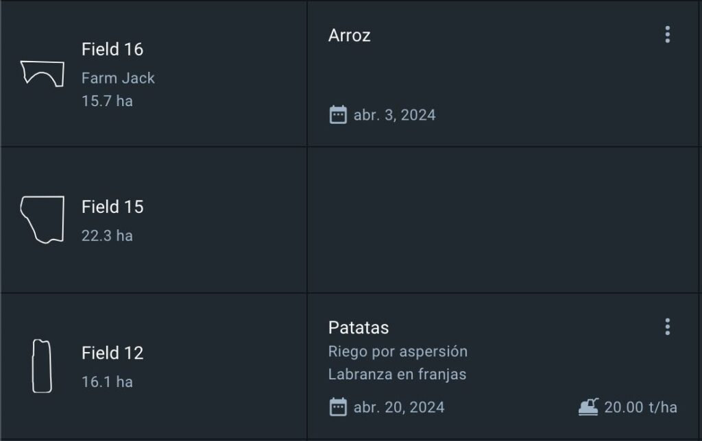 aspecto del campo sin temporada