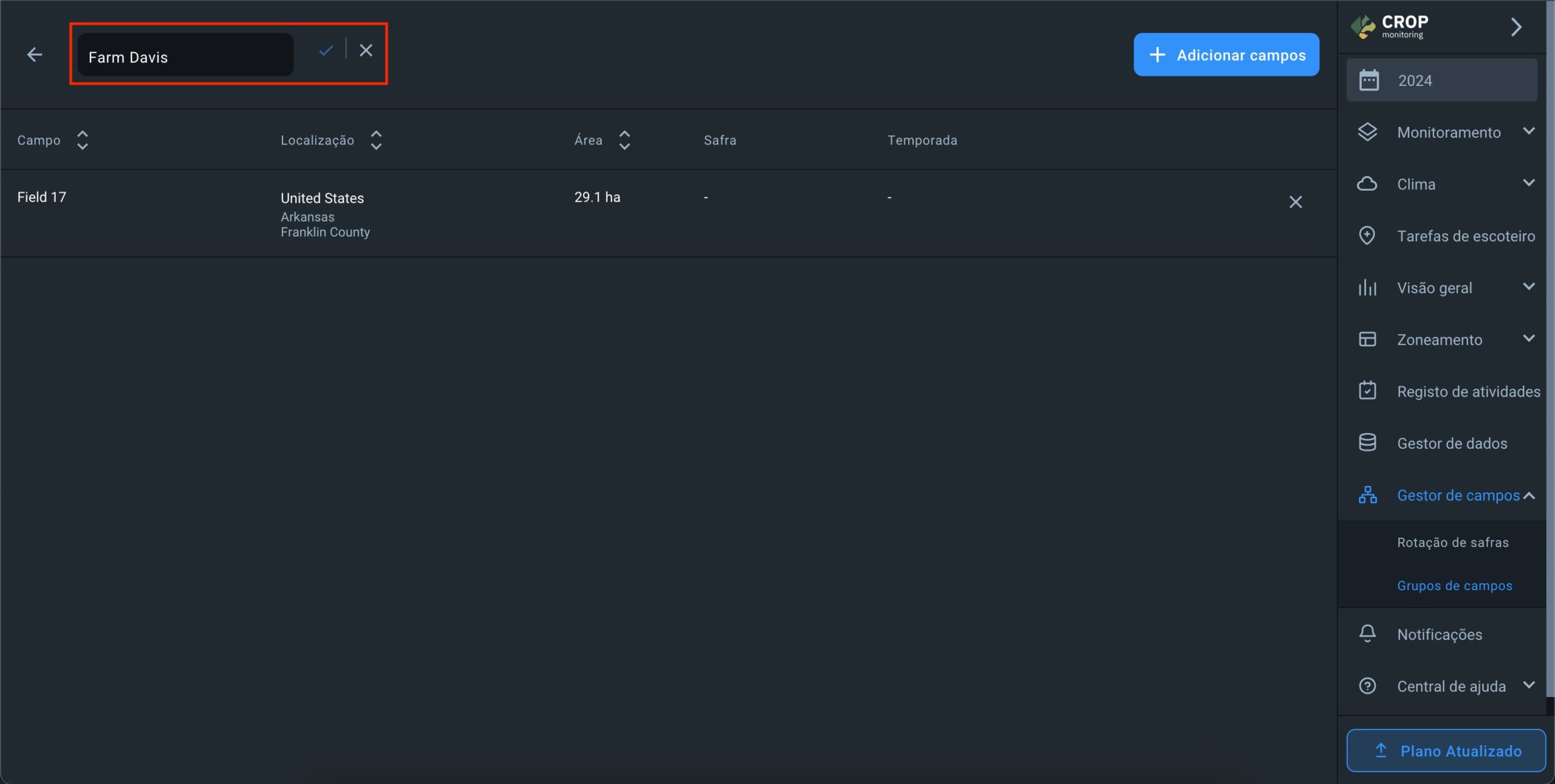 como alterar o nome do grupo