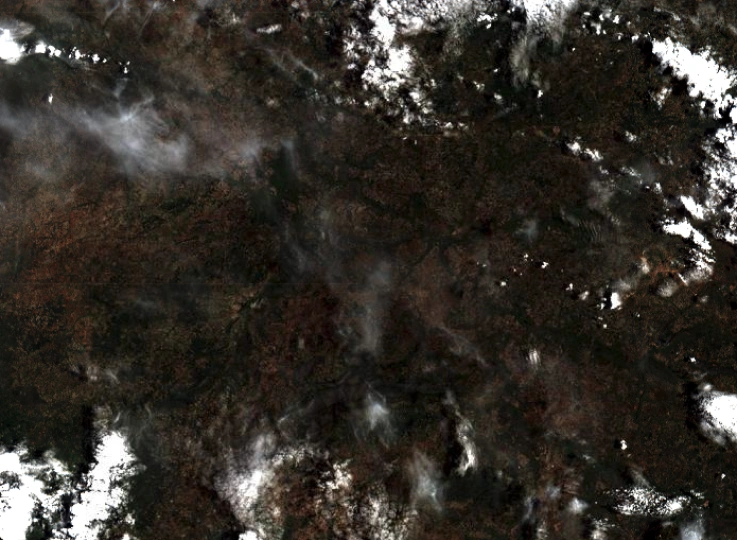 Imagem de satélite de Angola