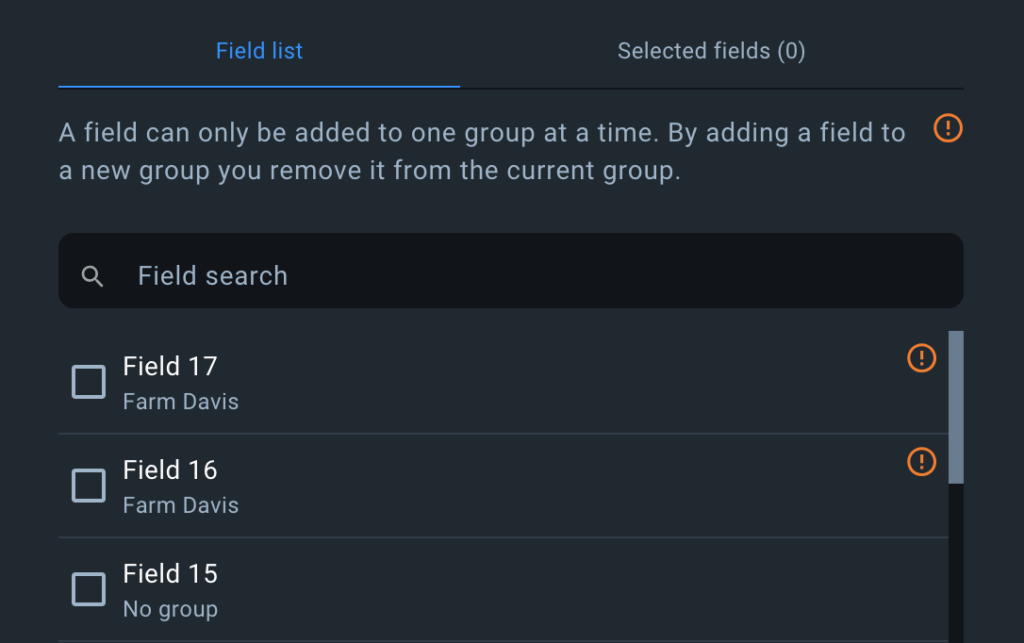 how to move a field from one group to another