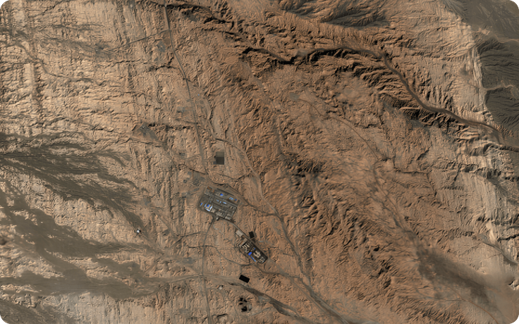example of the satellite infrastructure monitoring image from EOS SAT-1