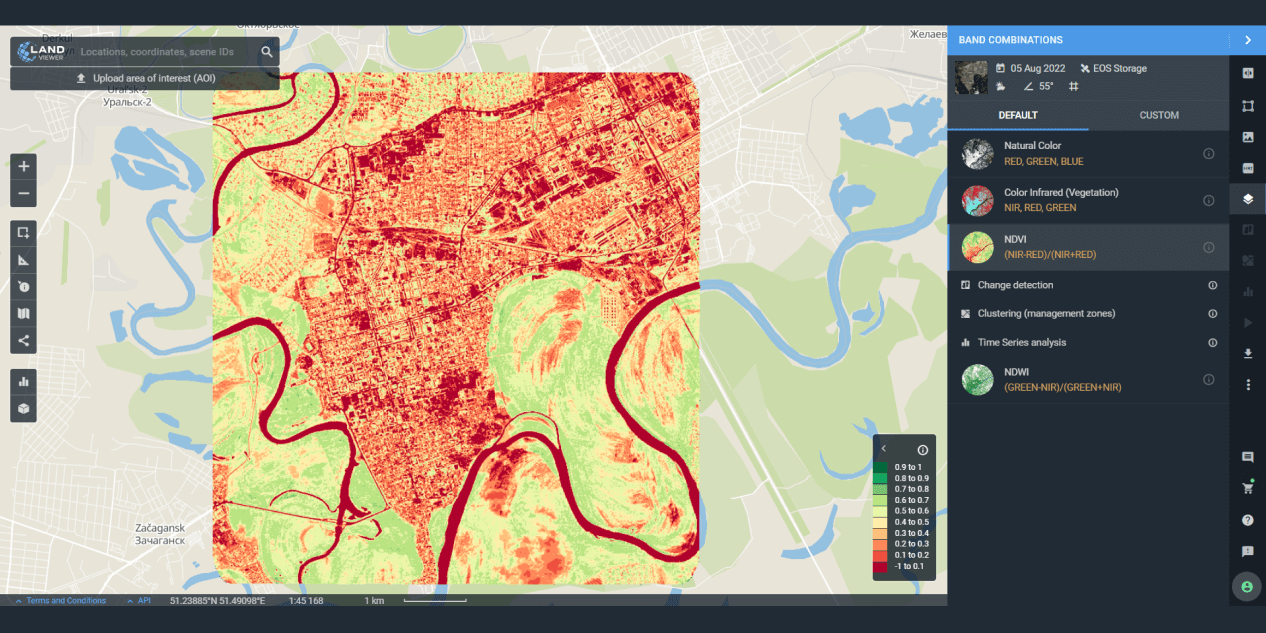 Kyiv, Ukraine, NDVI Capture