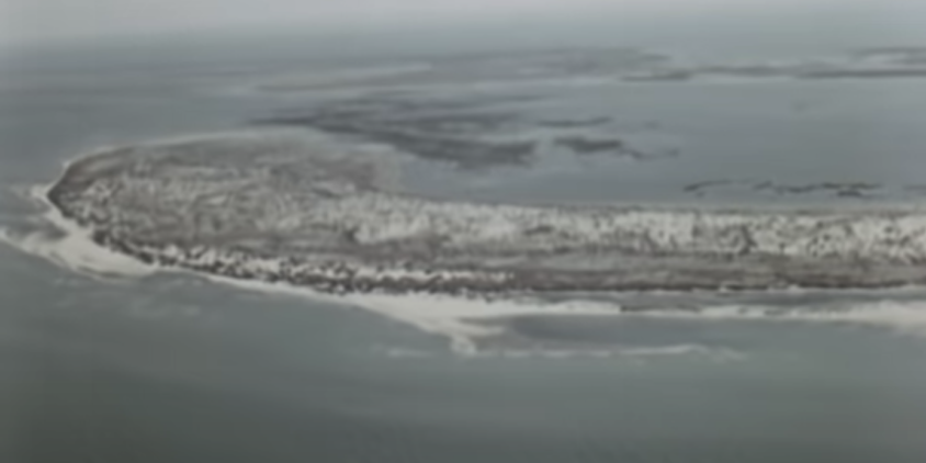 аэрофотоснимок Аральского моря в 1960-х годах