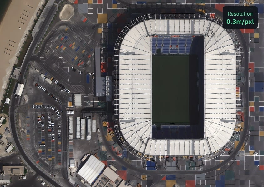 Beijing-3N Hochauflösendes Satellitenbilder eines Stadions