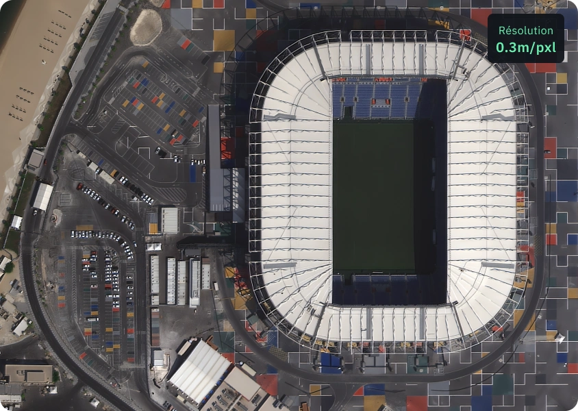 Photos définition élevée de Beijing-3N d'un stade