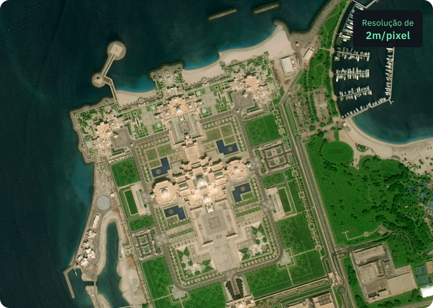 Imagem de alta resolução Gaofen 6 de um complexo privado