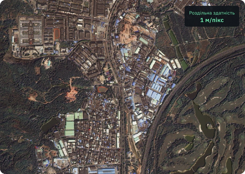 супутникові знімки підвищеної роздільної здатності KOMPSAT-2 приватної власності