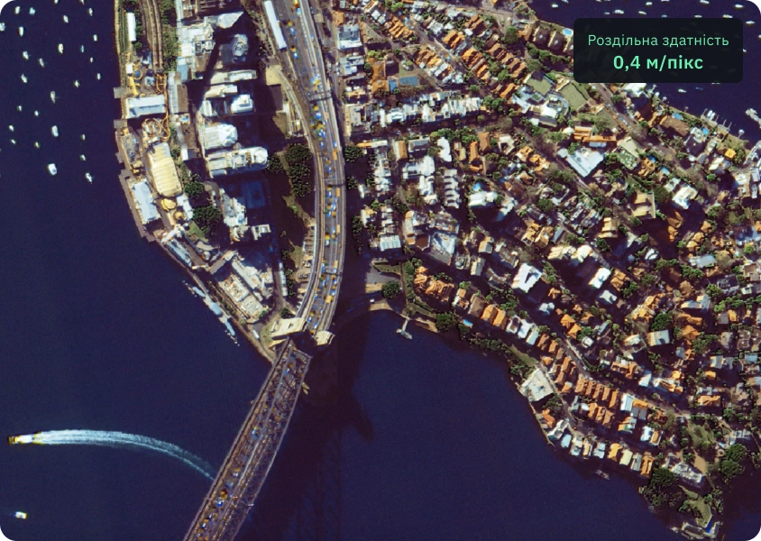 знімки високої роздільної здатності KOMPSAT-3A кварталів у Барселоні