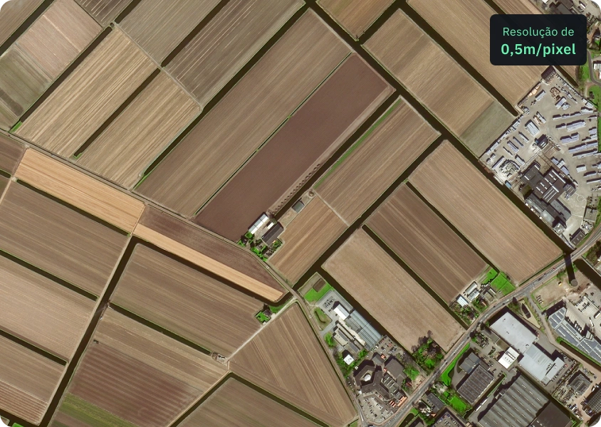 Fotos de satélite de alta qualidade SuperView-1 de área agrícola