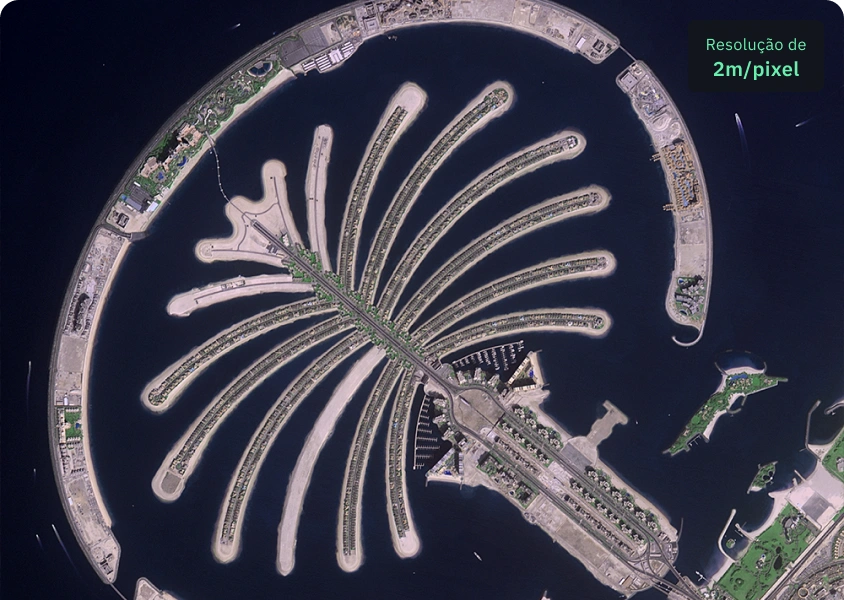 Foto de alta resolução Ziyuan-3 de Palm Jumeirah