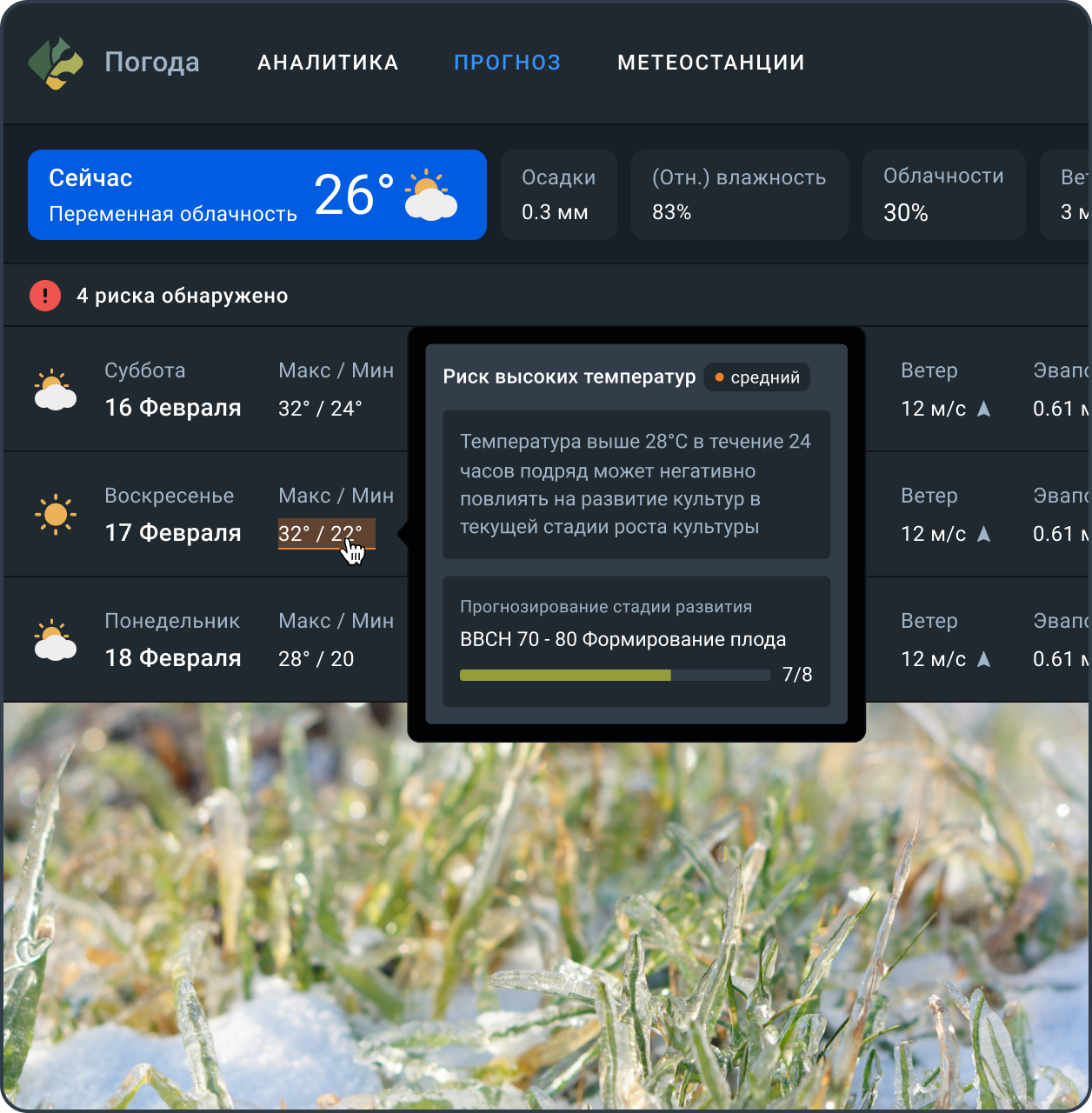 Анализ исторических погодных данных и прогнозирование