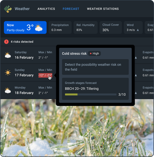 historical weather analytics and forecast