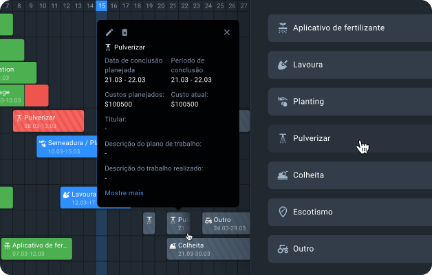 planejamento de atividades no campo com software de gestão para agricultura