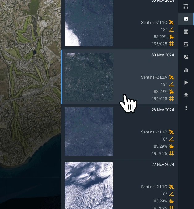 escolhendo a cena mais adequada