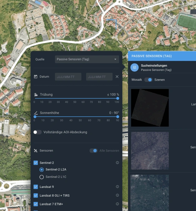 verfügbare Daten herausfiltern