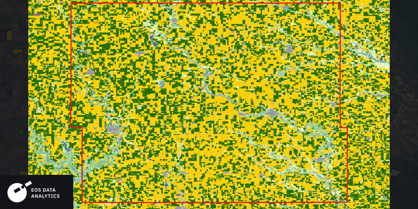 crop classification from the National Agricultural Statistics Service