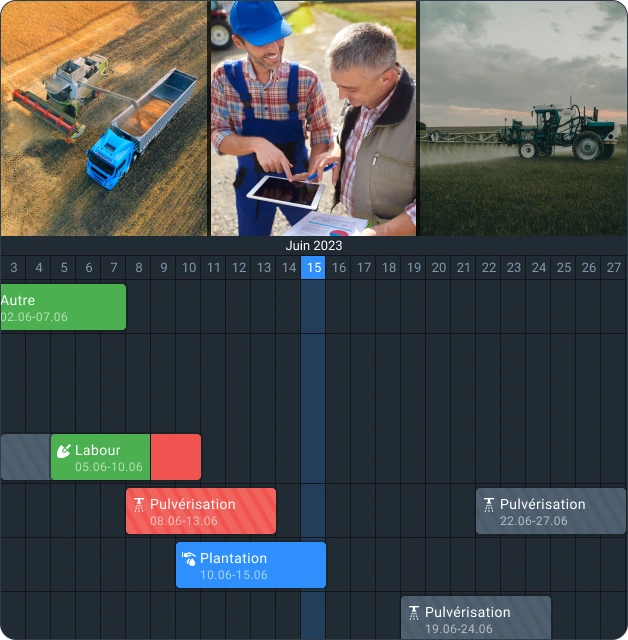 suivi et planification des activités sur le terrain avec le logiciel de surveillance des cultures