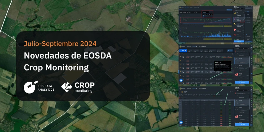 novedades en EOSDA Crop Monitoring durante el periodo julio-septiembre 2024