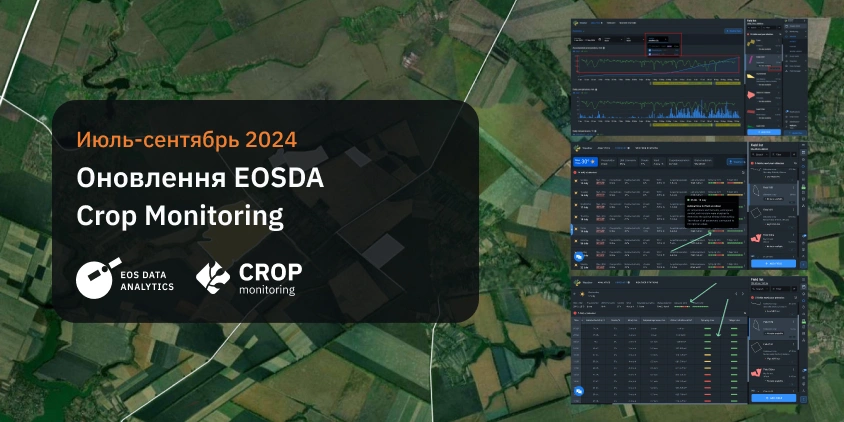 нове в EOSDA Crop Monitoring липень-вересень 2024 р