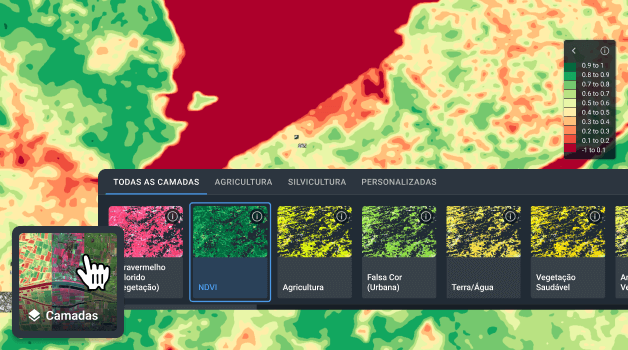 analisar imagens do MODIS com diferentes combinações de bandas