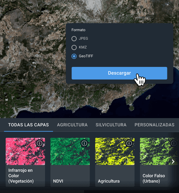 cómo analizar y descargar imágenes de MODIS