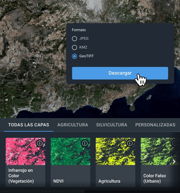 cómo analizar y descargar imágenes de MODIS