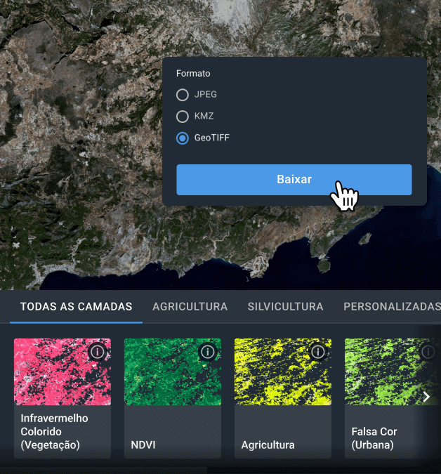 download e análise dos dados do satélite MODIS