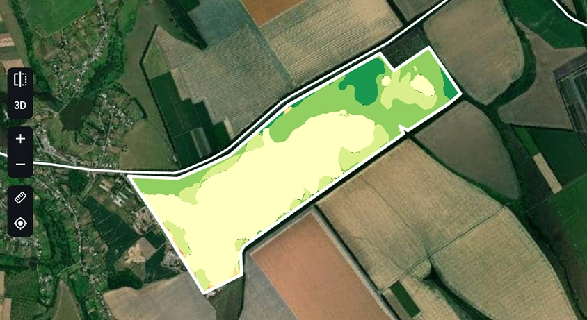 productivity map for fertilization