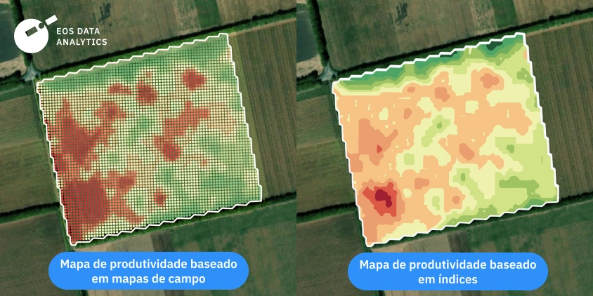 tipos de mapas de colheita em mapeamento