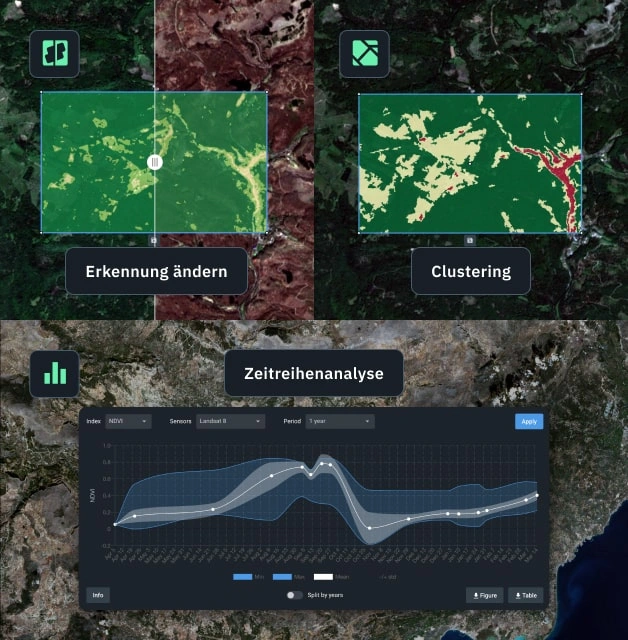 Zeitreihenanalyse mit Software zur Überwachung in der Forstwirtschaft durchführen